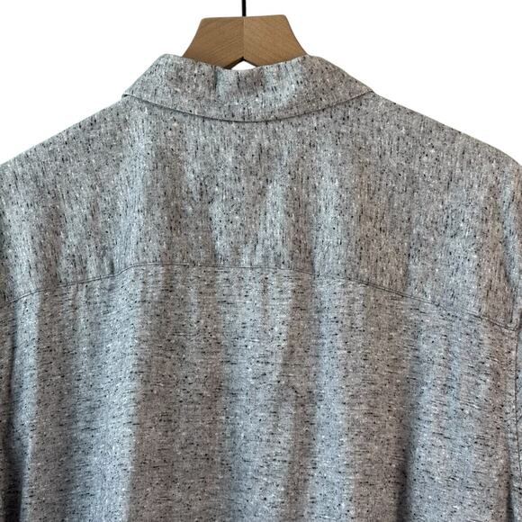 Buttercloth Mens Shirt Extra Large Gray Button Down Short Sleeve Golf Layer - Picture 7 of 8